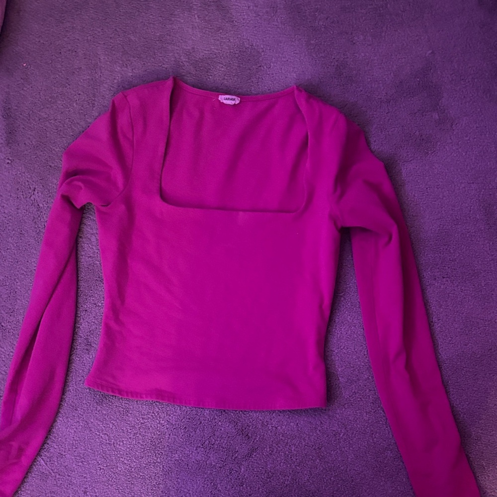 Dark pink garage long sleeve